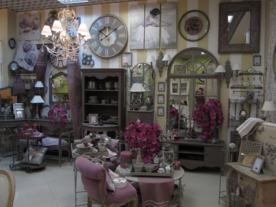 Sale of souvenirs and gifts for interior decoration